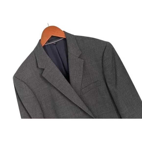 J.Crew Ludlow Blazer 3D Tollegno Wool Gray Lined Size 44R/Slim - Picture 2 of 11